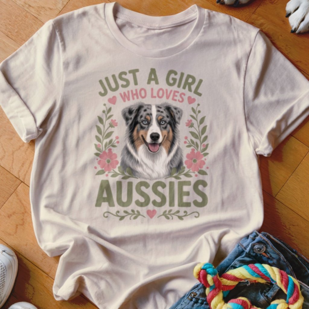 Just A Girl Who Loves Aussies Shirt - The Pawsitive Initiative