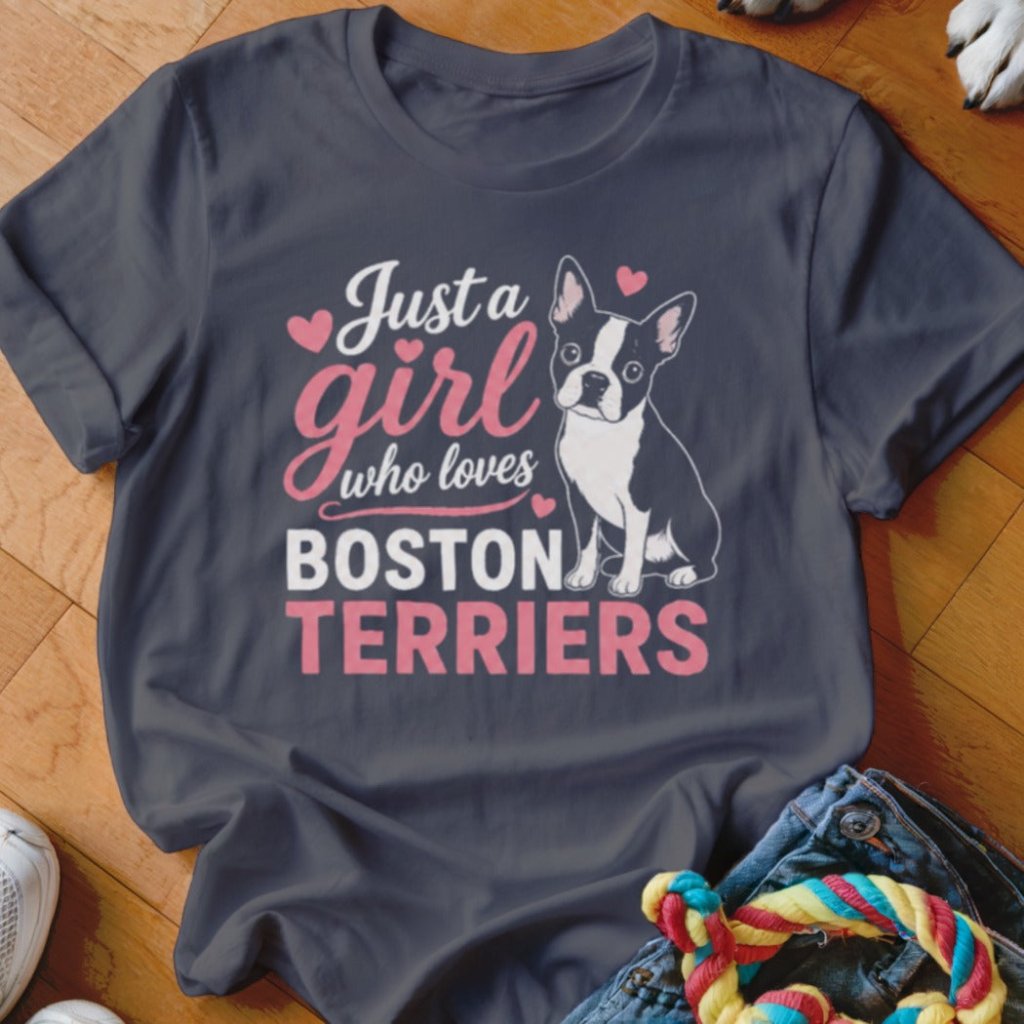 Just a Girl Who Loves Boston Terriers Shirt - The Pawsitive Initiative