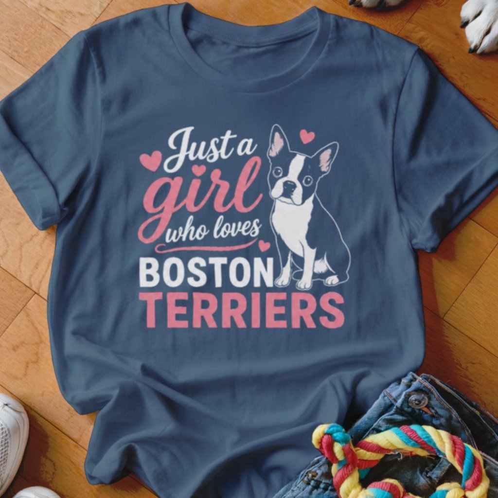 Just a Girl Who Loves Boston Terriers Shirt - The Pawsitive Initiative