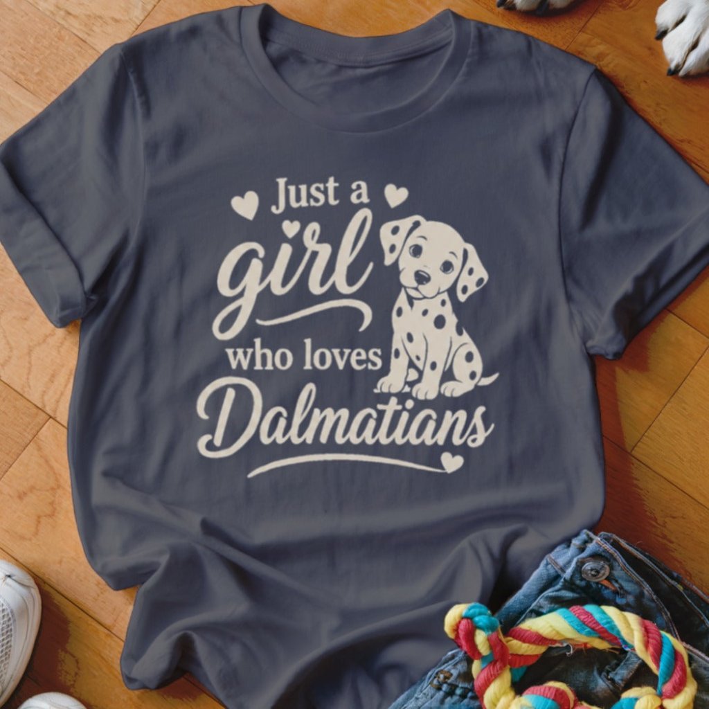 Just a Girl Who Loves Dalmatians Shirt - The Pawsitive Initiative