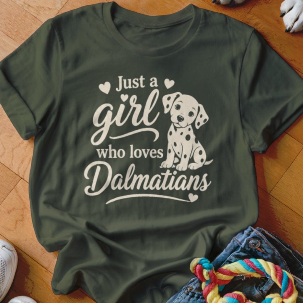 Just a Girl Who Loves Dalmatians Shirt - The Pawsitive Initiative