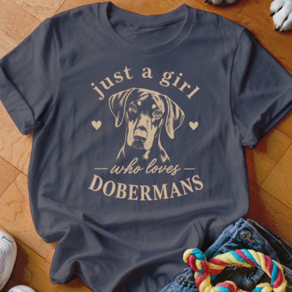 Just A Girl Who Loves Dobermans Shirt - The Pawsitive Initiative