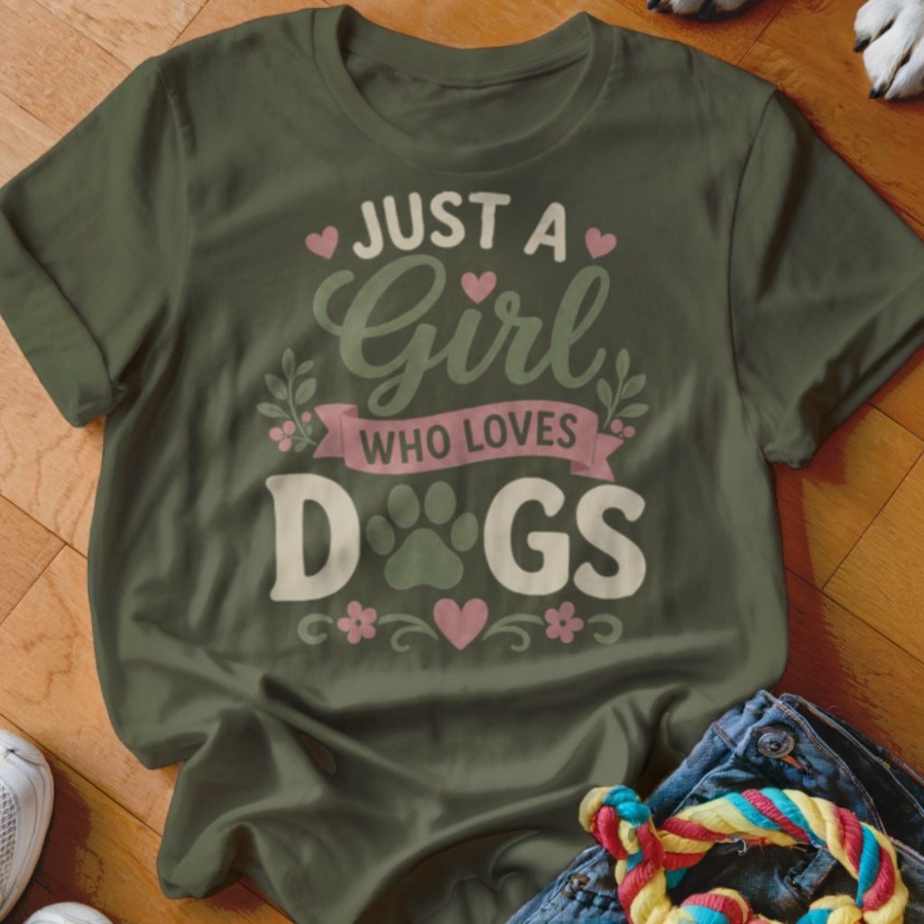 Just a Girl Who Loves Dogs Shirt - The Pawsitive Initiative