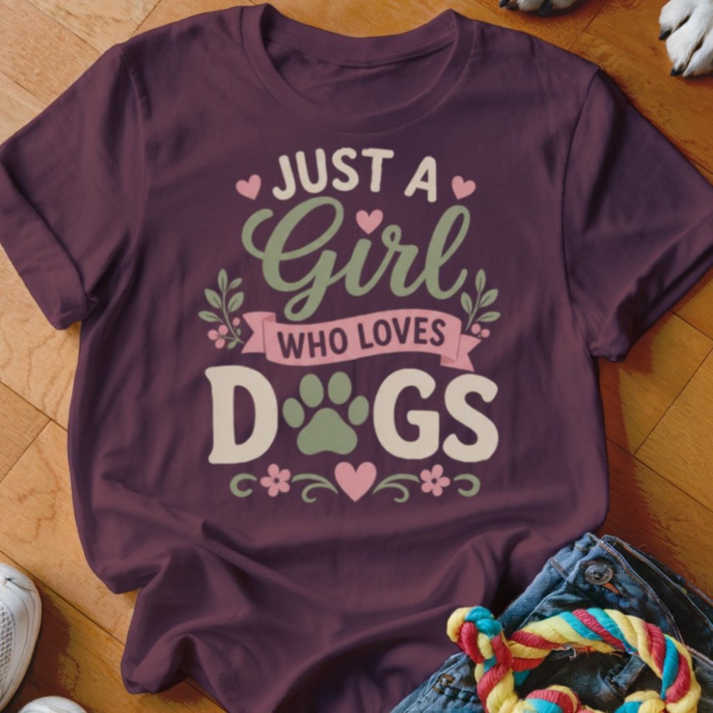 Just a Girl Who Loves Dogs Shirt - The Pawsitive Initiative