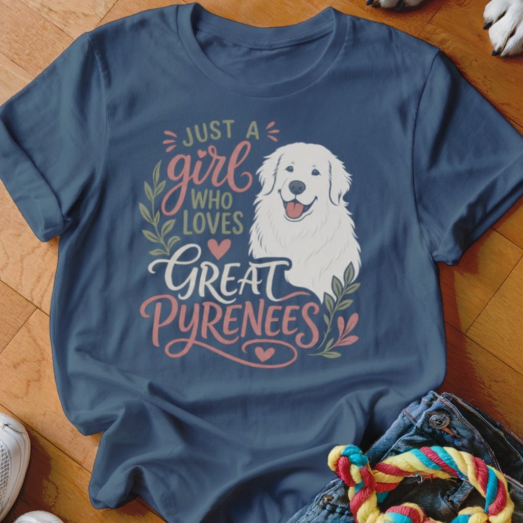 Just a Girl Who Loves Great Pyrenees Shirt - The Pawsitive Initiative