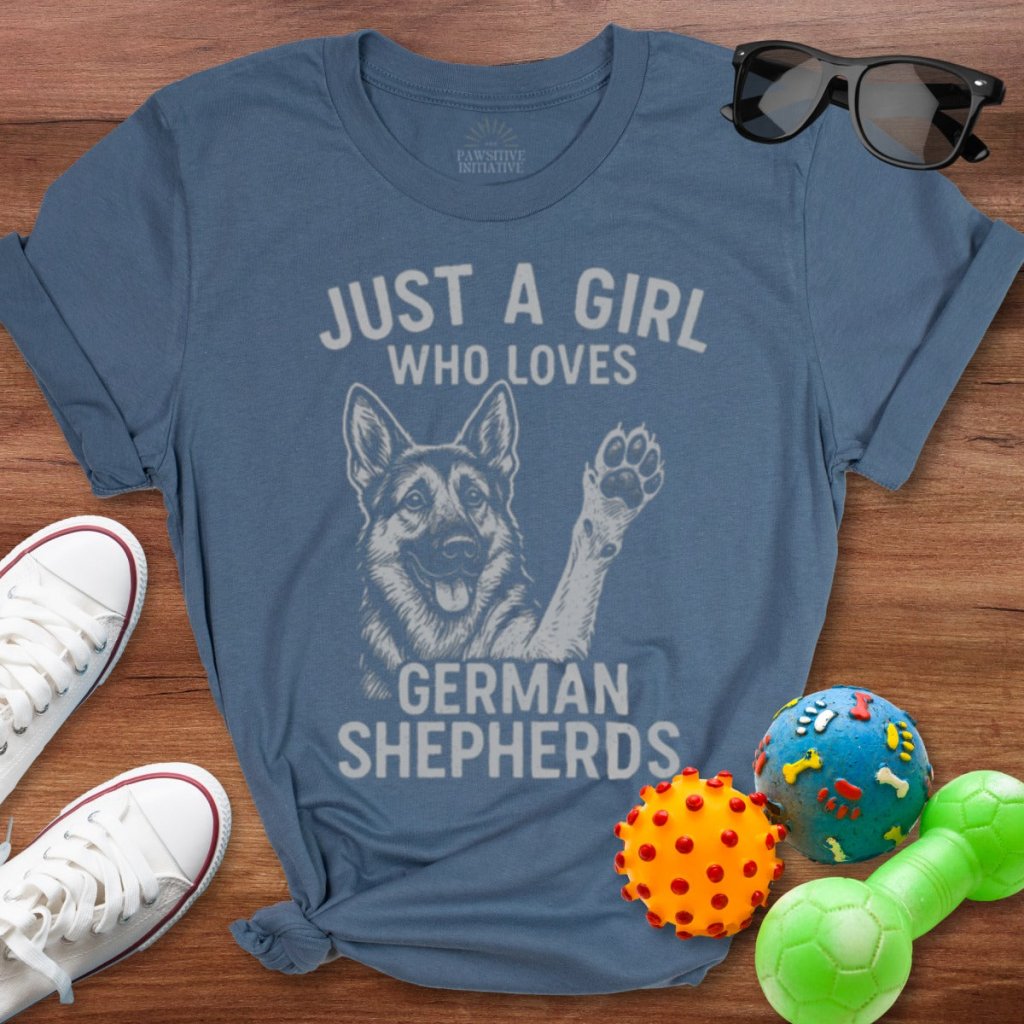 Just a Girl Who Loves GSD Shirt - The Pawsitive Initiative