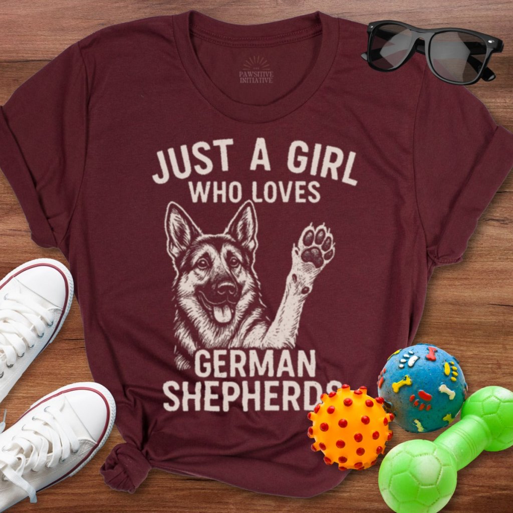 Just a Girl Who Loves GSD Shirt - The Pawsitive Initiative