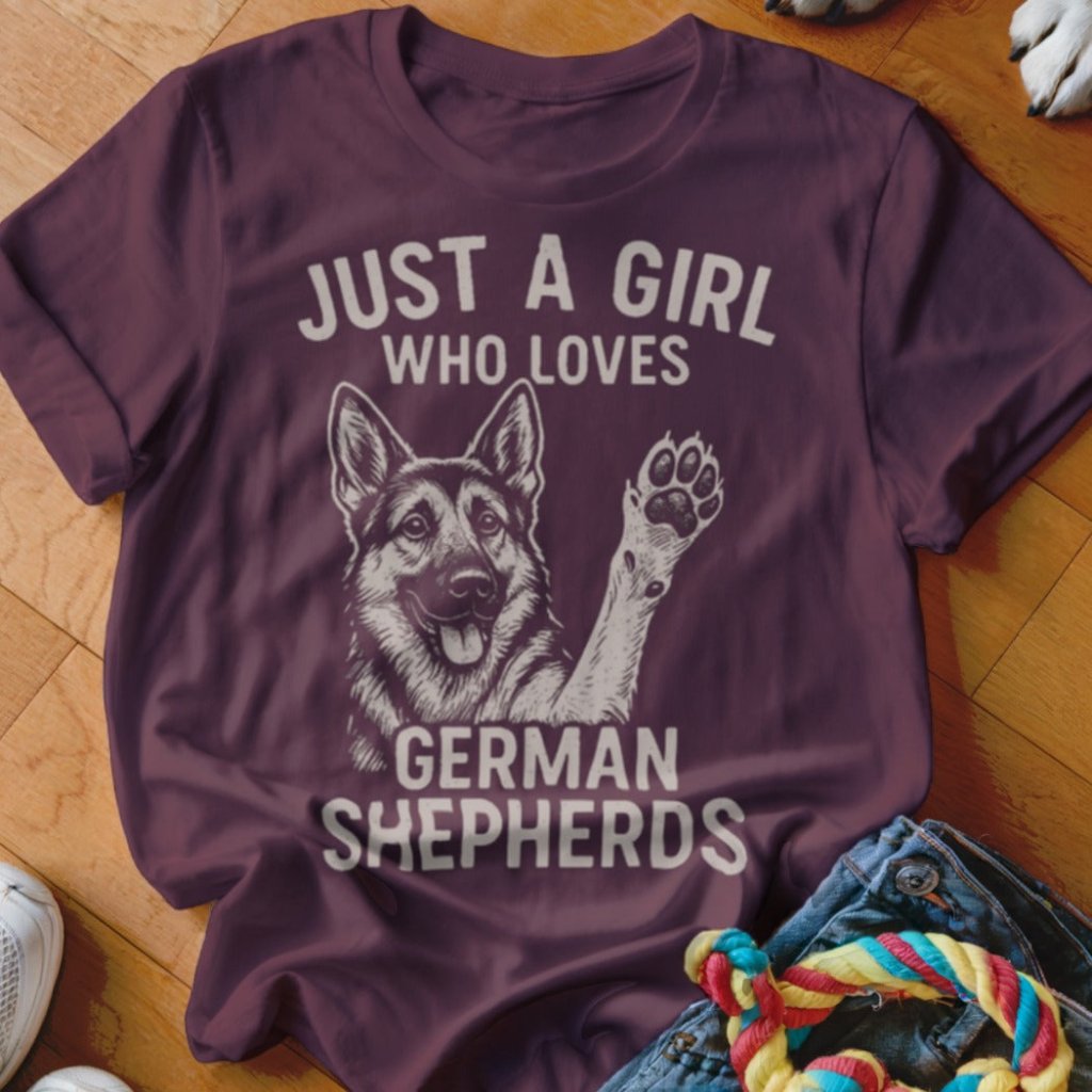 Just a Girl Who Loves GSD Shirt - The Pawsitive Initiative