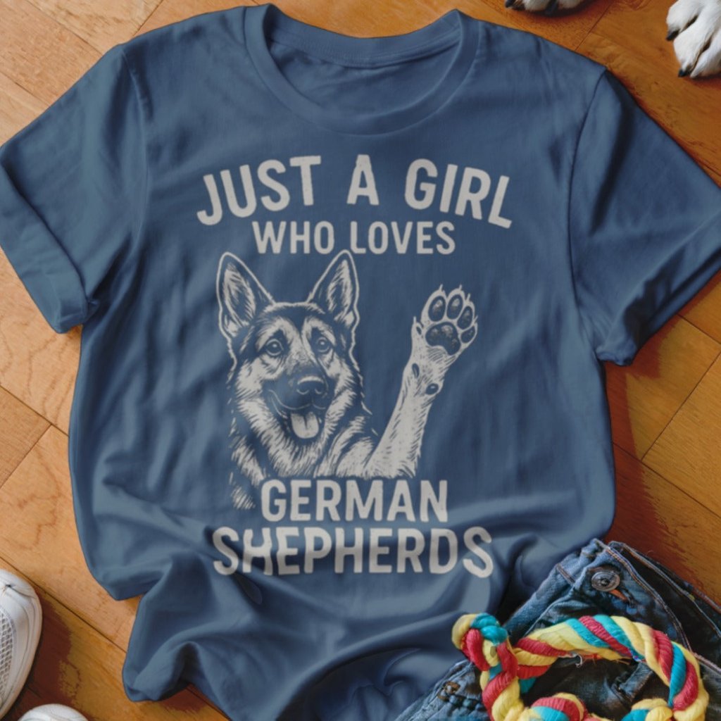 Just a Girl Who Loves GSD Shirt - The Pawsitive Initiative