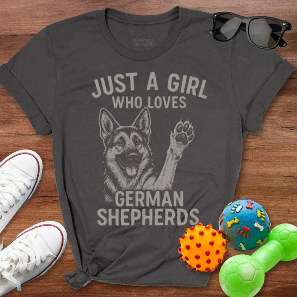 Just a Girl Who Loves GSD Shirt - The Pawsitive Initiative