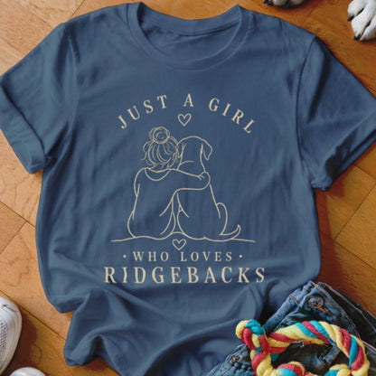 Just A Girl Who Loves Ridgebacks Shirt - The Pawsitive Initiative