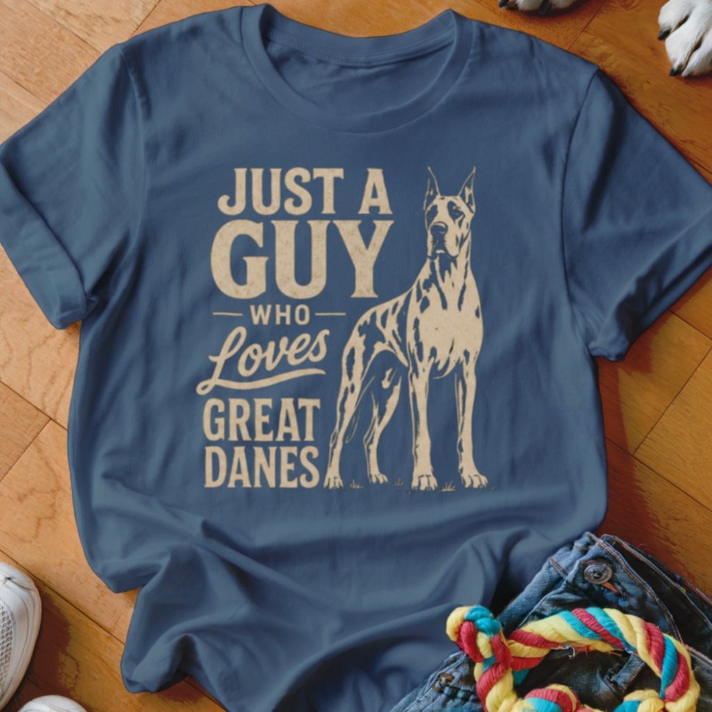 Just A Guy Who Loves Great Danes Shirt - The Pawsitive Initiative