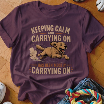 Keep Calm and Carrying On Shirt - The Pawsitive Initiative