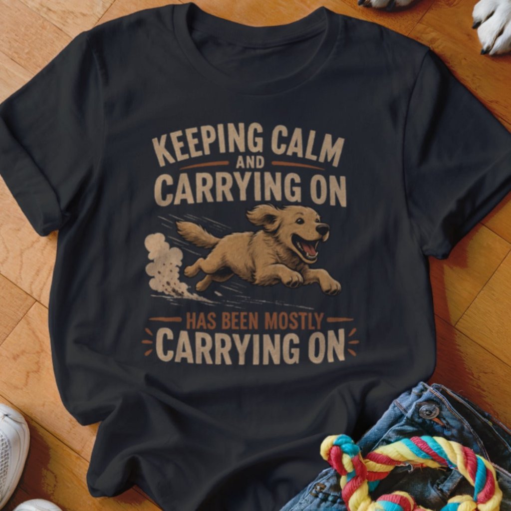 Keep Calm and Carrying On Shirt - The Pawsitive Initiative