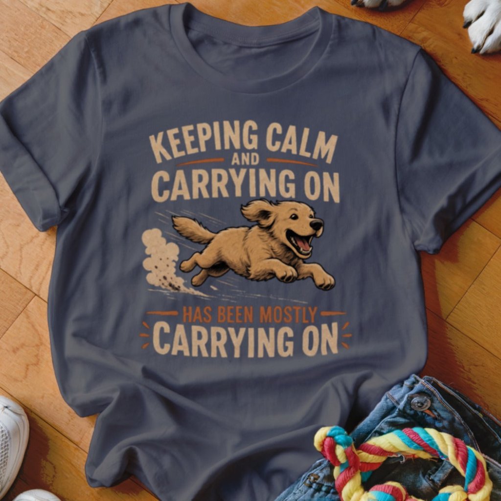 Keep Calm and Carrying On Shirt - The Pawsitive Initiative