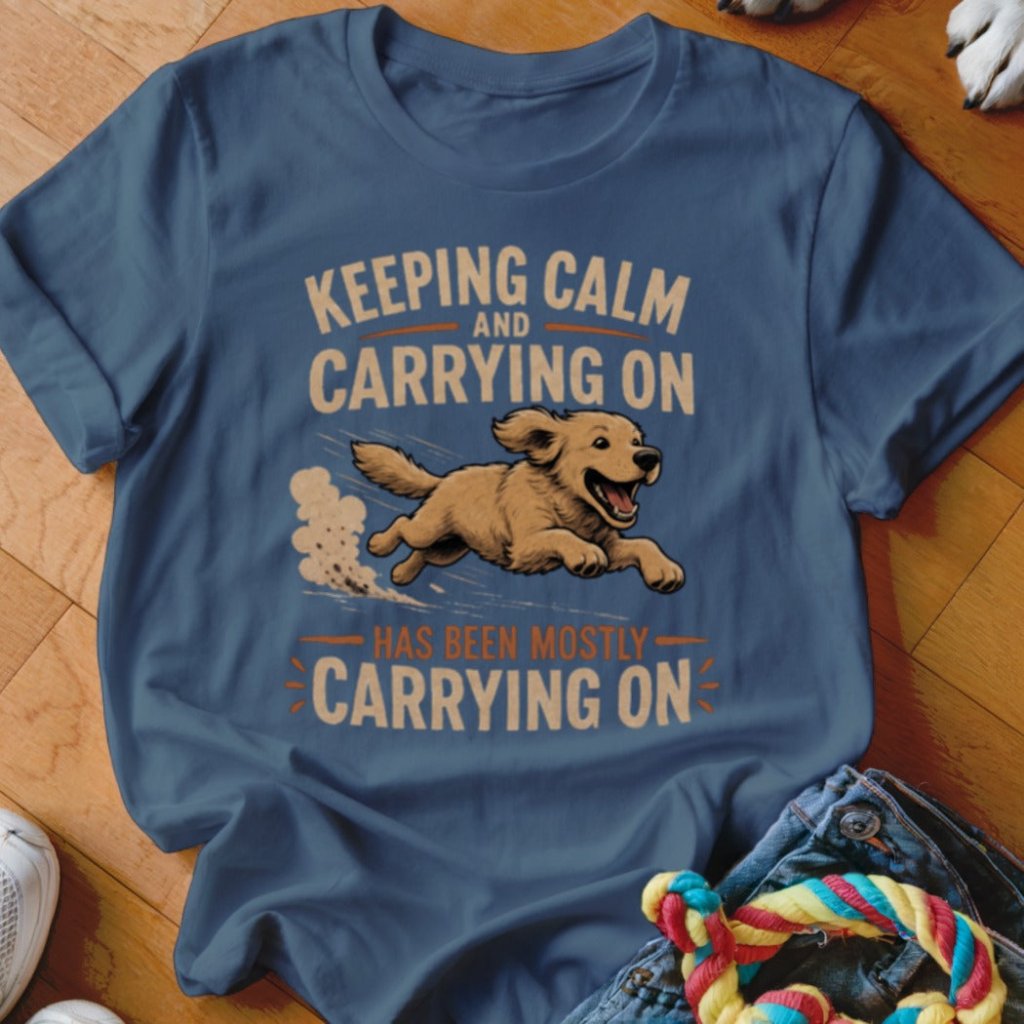 Keep Calm and Carrying On Shirt - The Pawsitive Initiative