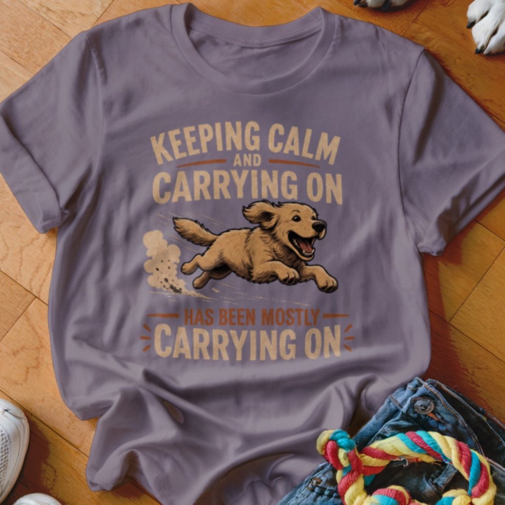 Keep Calm and Carrying On Shirt - The Pawsitive Initiative