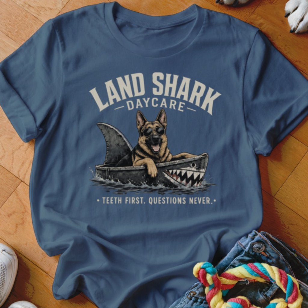 Land Shark Daycare Shirt - The Pawsitive Initiative
