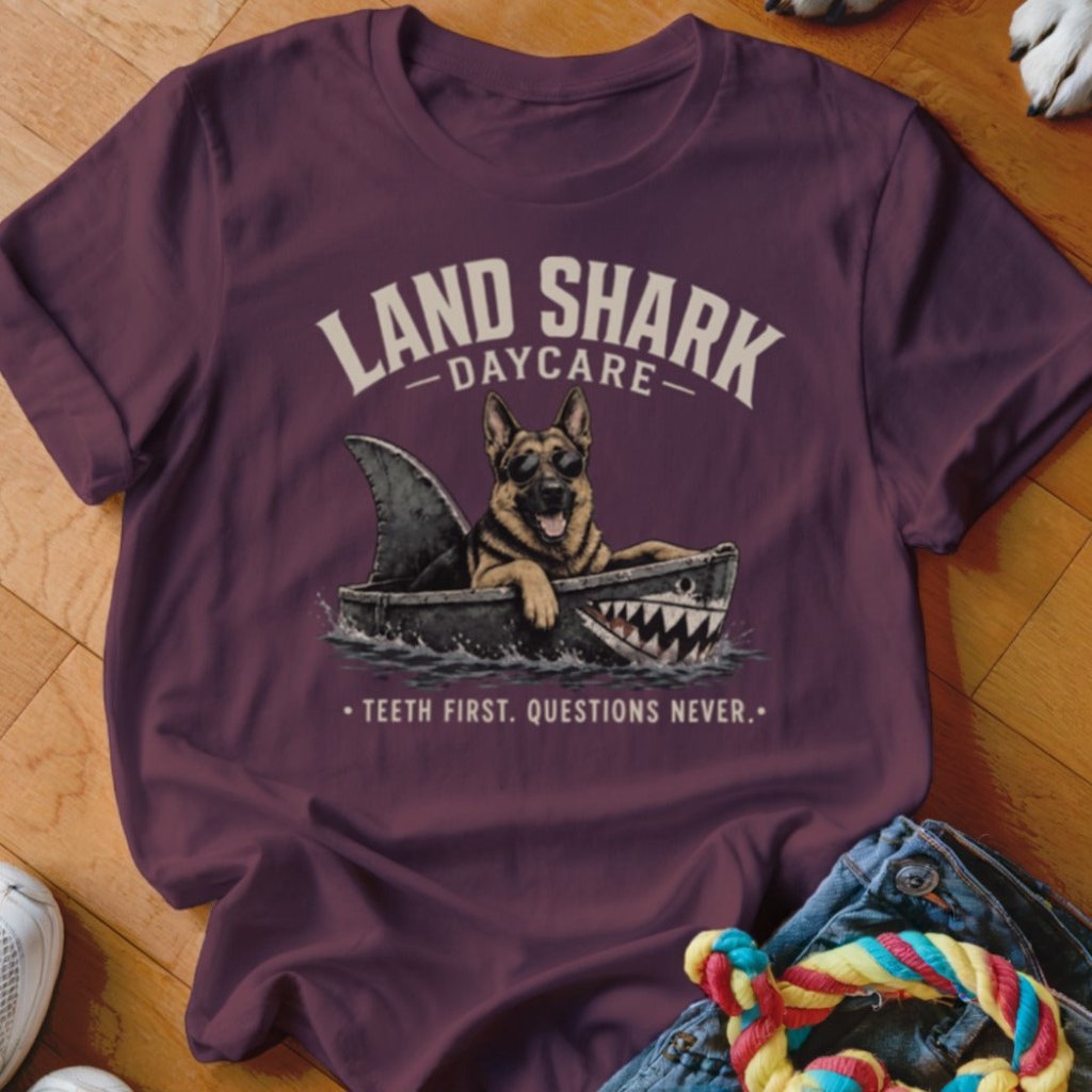 Land Shark Daycare Shirt - The Pawsitive Initiative