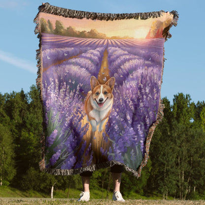 Lavender Corgi Blanket - The Pawsitive Initiative