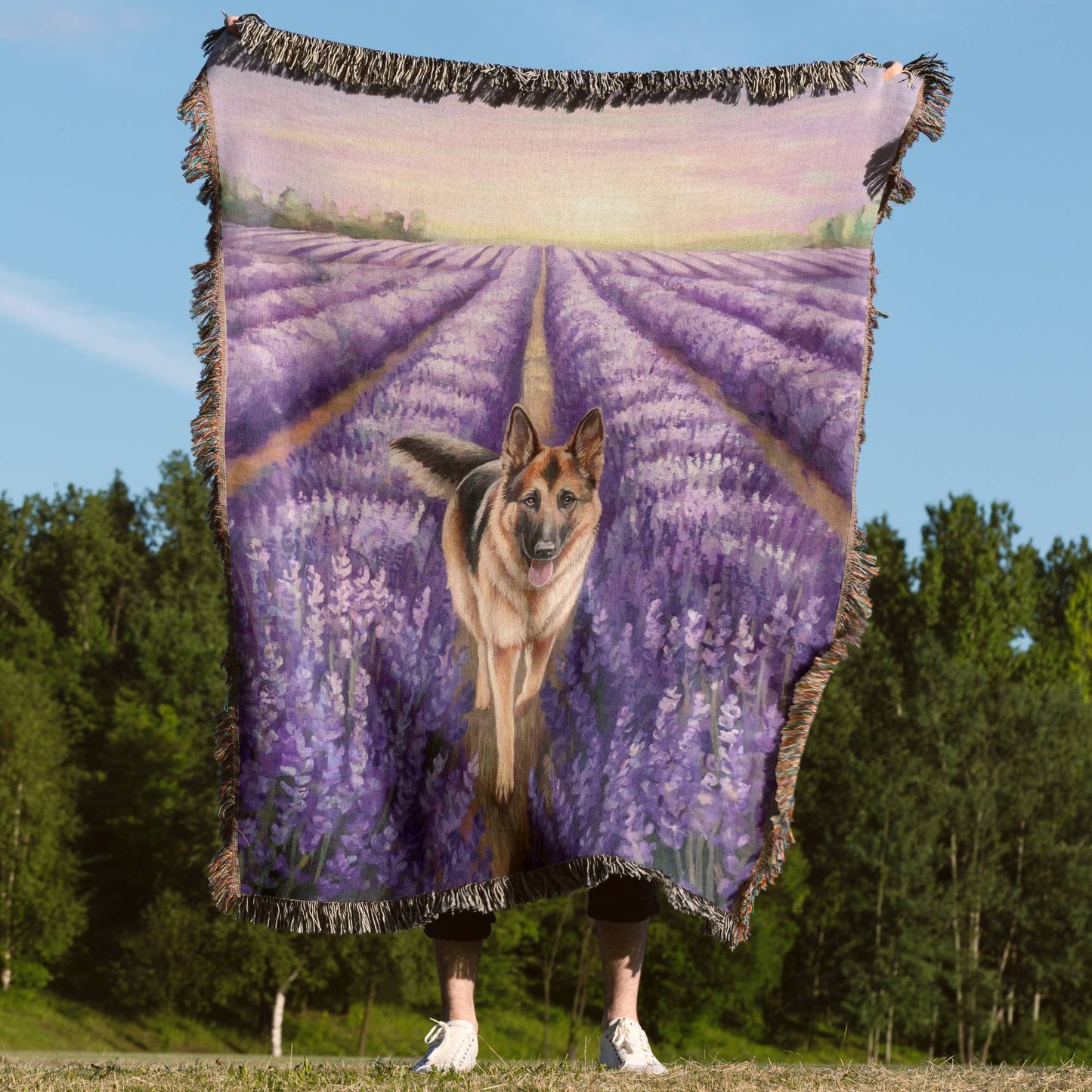 Lavender Field Blanket - The Pawsitive Initiative