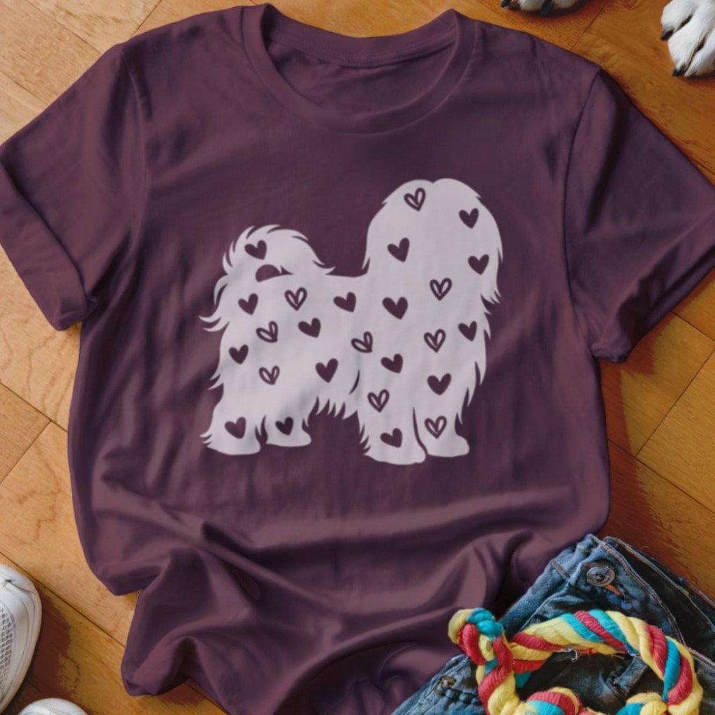 Lhasa Apso Hearts Shirt - The Pawsitive Initiative