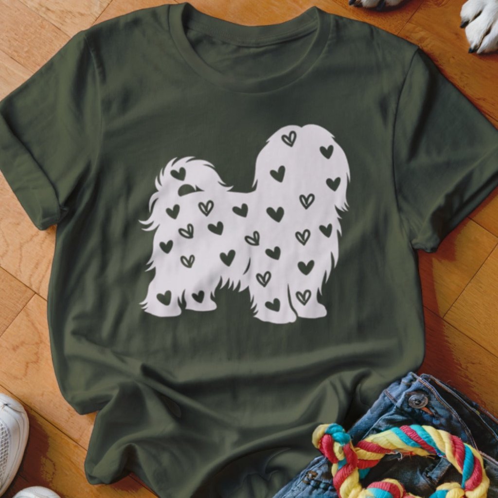 Lhasa Apso Hearts Shirt - The Pawsitive Initiative