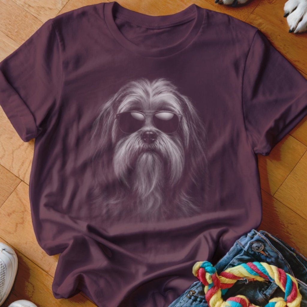 Lhasa Apso in Aviators Shirt - The Pawsitive Initiative