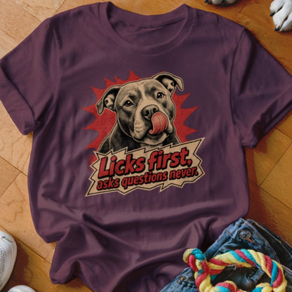 Licks First Shirt - The Pawsitive Initiative