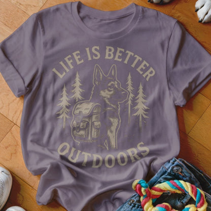 Life is Better Outdoors Shirt - The Pawsitive Initiative