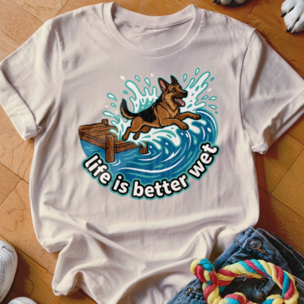 Life is Better Wet Shirt - The Pawsitive Initiative