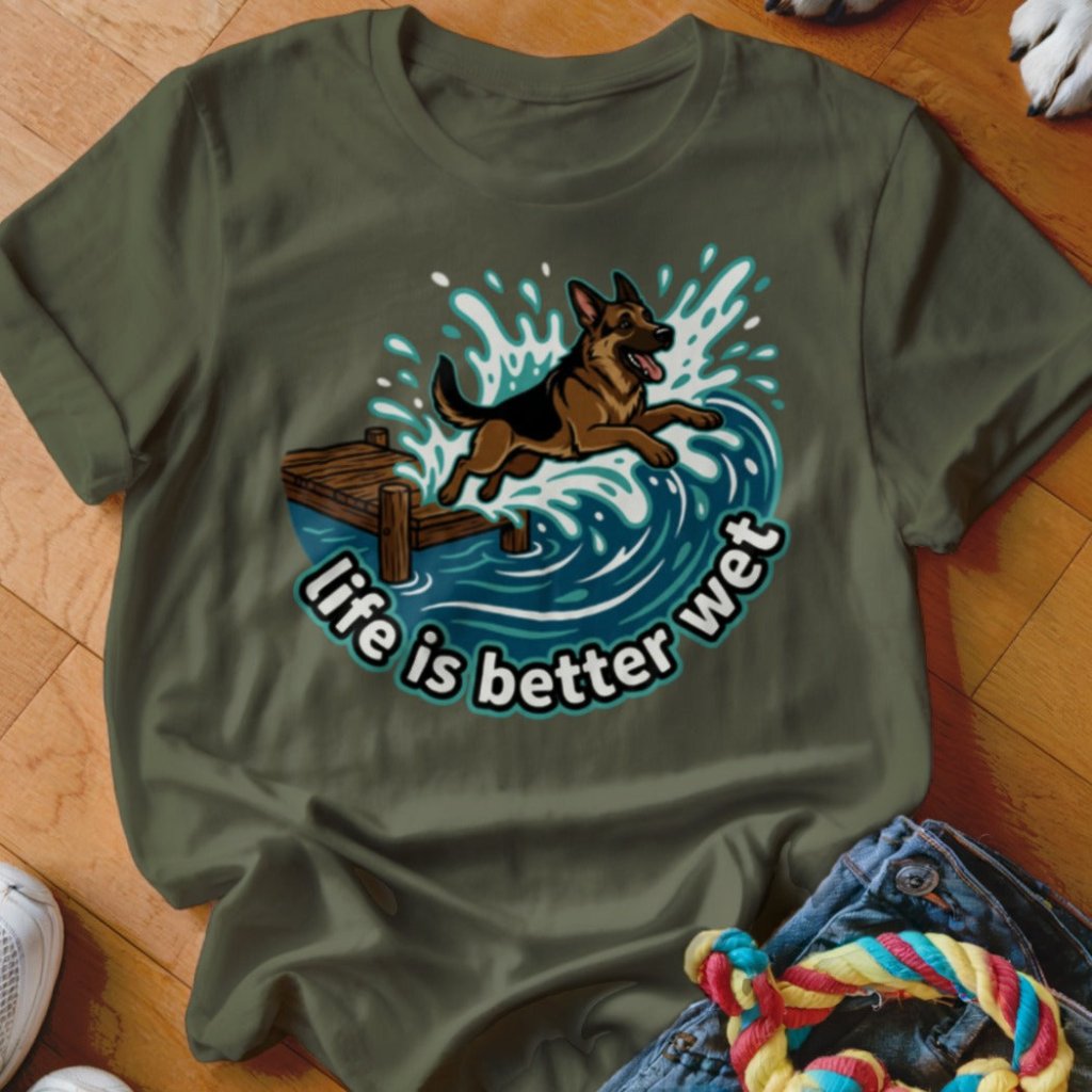 Life is Better Wet Shirt - The Pawsitive Initiative