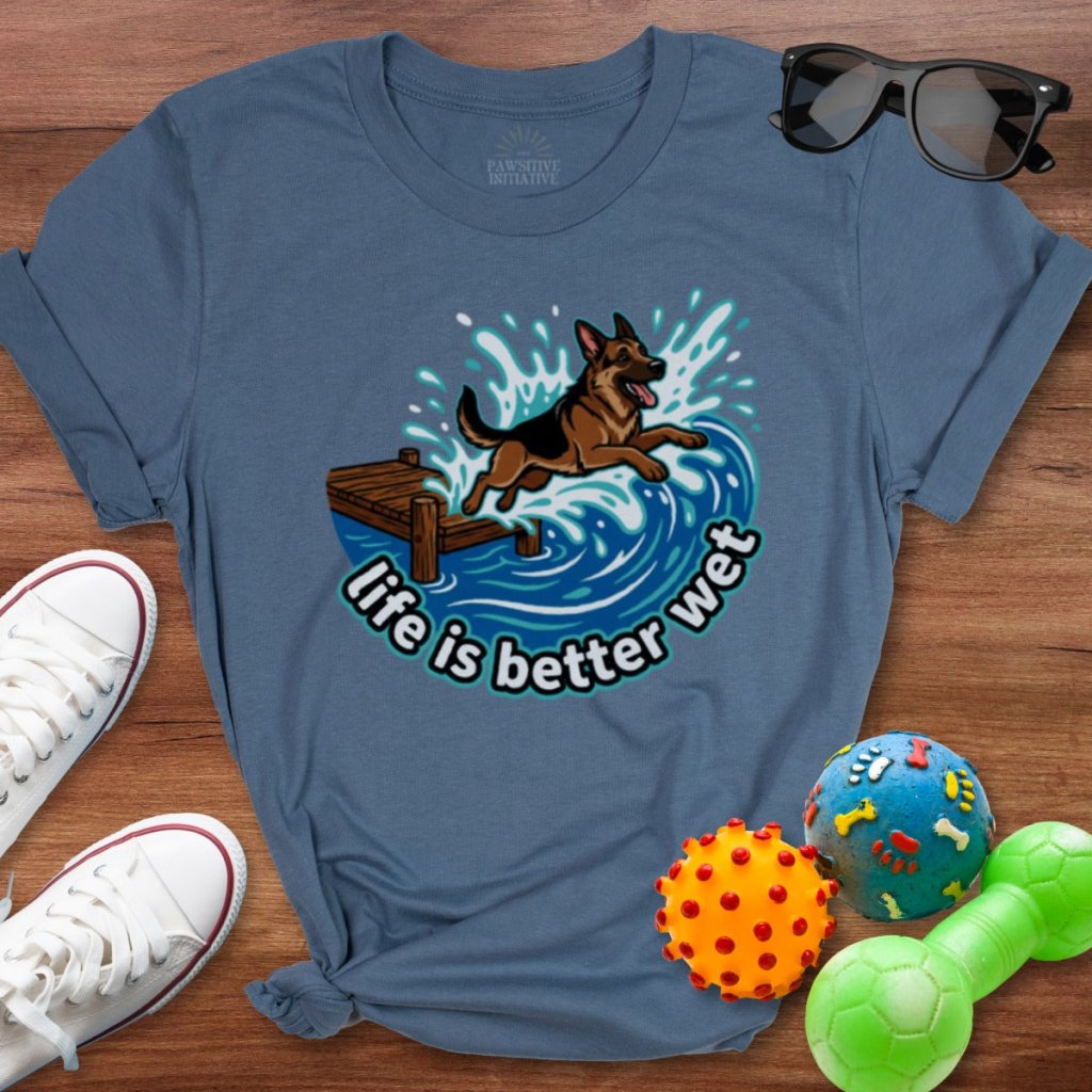 Life is Better Wet Shirt - The Pawsitive Initiative