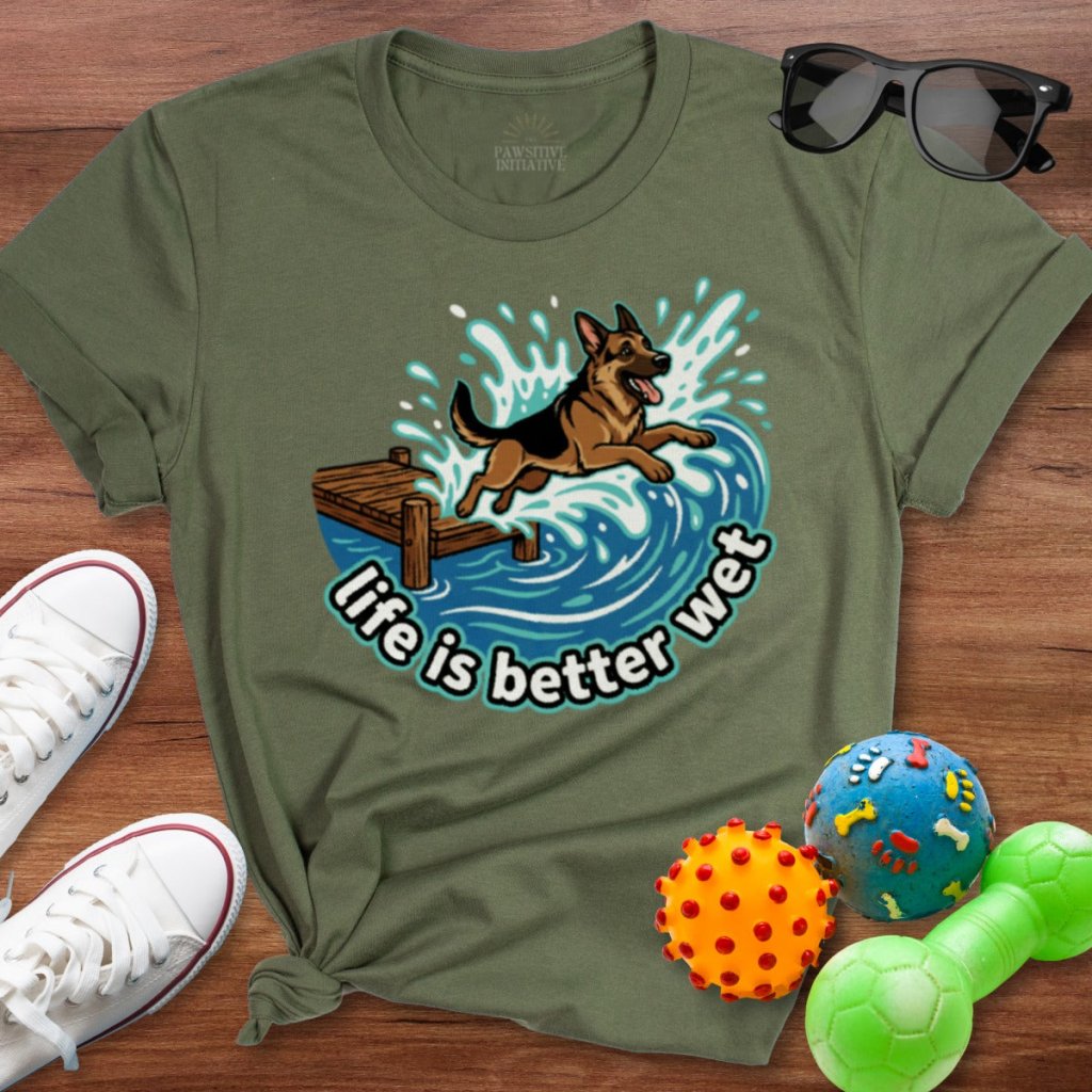 Life is Better Wet Shirt - The Pawsitive Initiative