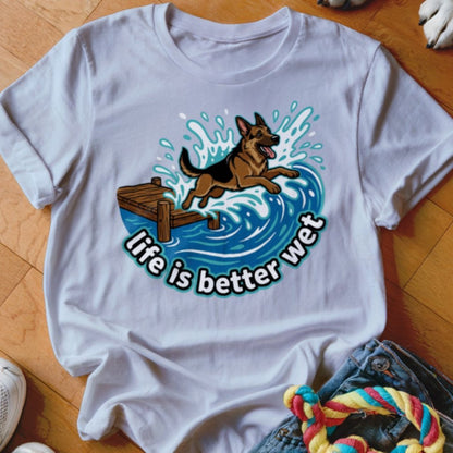 Life is Better Wet Shirt - The Pawsitive Initiative