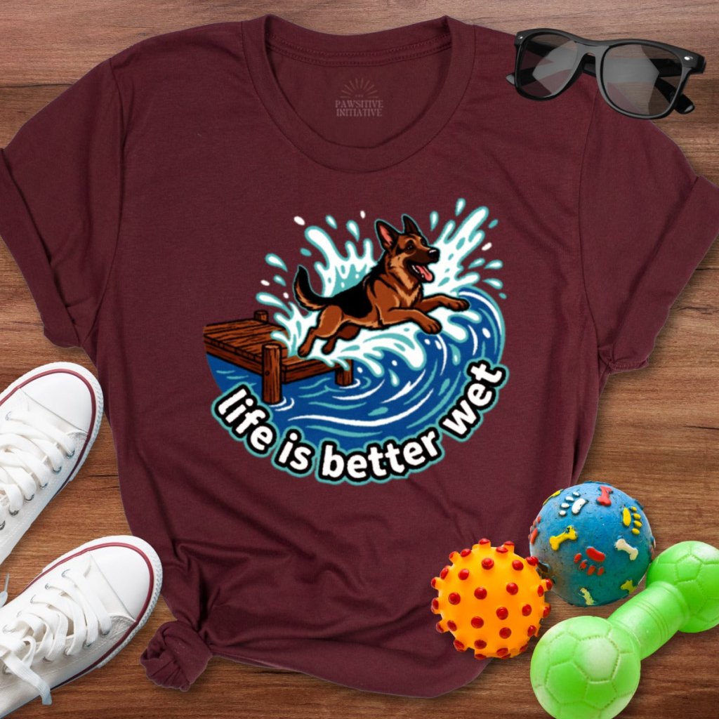 Life is Better Wet Shirt - The Pawsitive Initiative