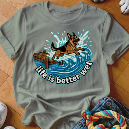 Life is Better Wet Shirt - The Pawsitive Initiative