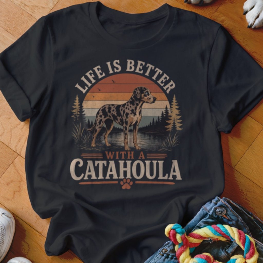Life Is Better With A Catahoula Shirt - The Pawsitive Initiative