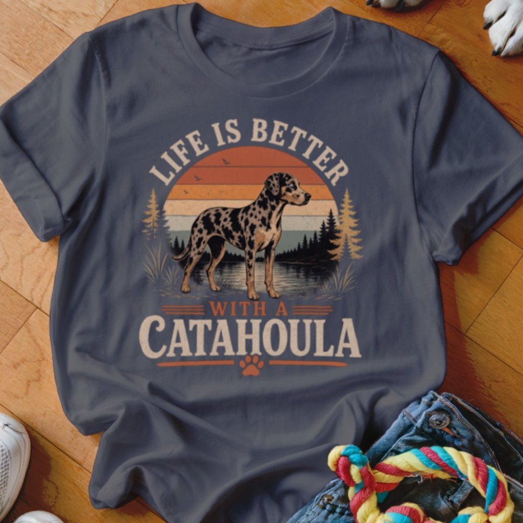 Life Is Better With A Catahoula Shirt - The Pawsitive Initiative
