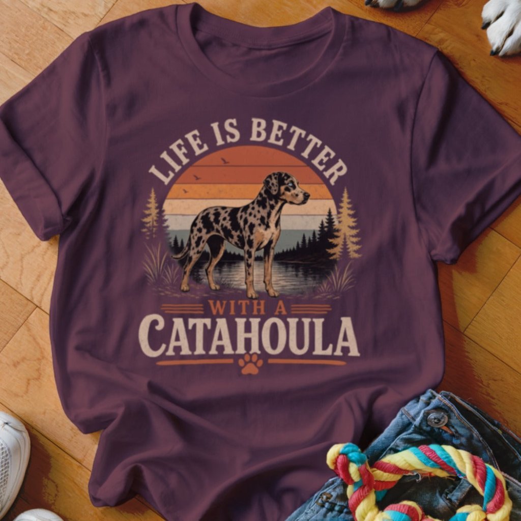 Life Is Better With A Catahoula Shirt - The Pawsitive Initiative