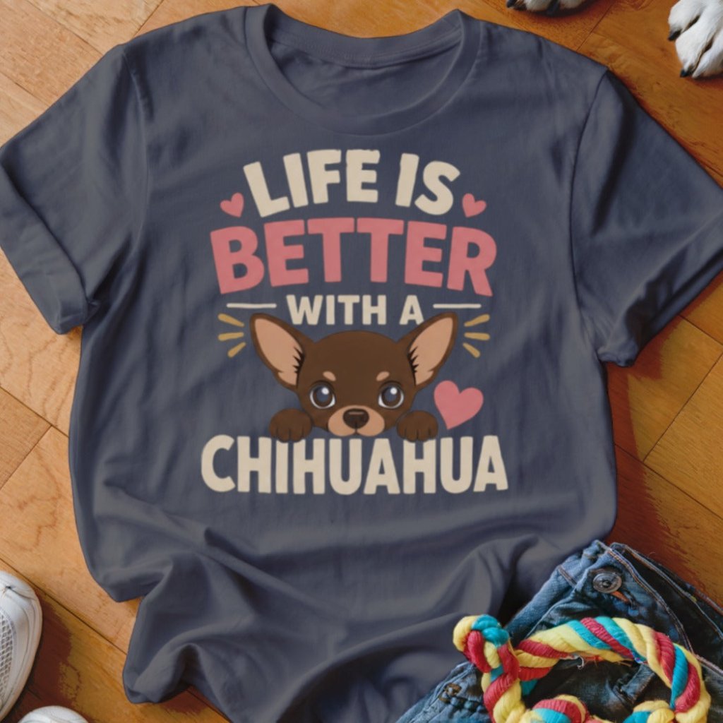 Life is Better With A Chihuahua Shirt - The Pawsitive Initiative