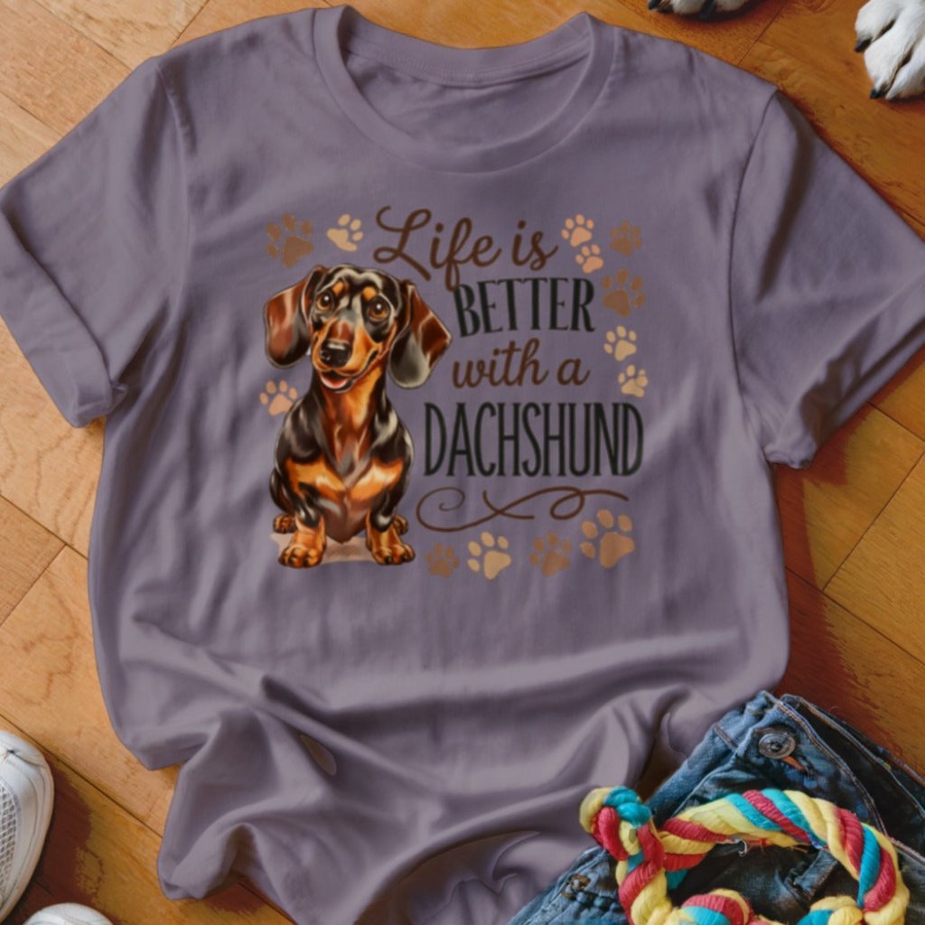 Life is Better With A Dachshund Shirt - The Pawsitive Initiative