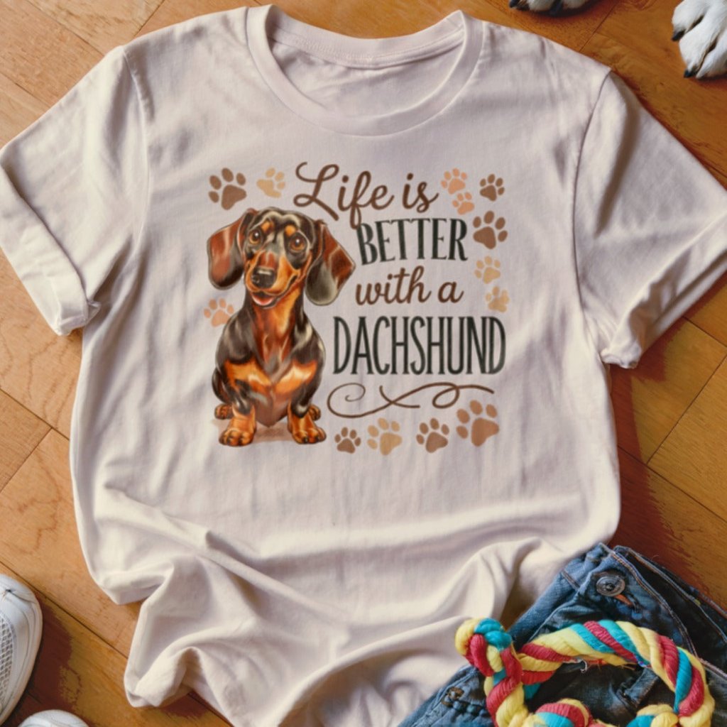 Life is Better With A Dachshund Shirt - The Pawsitive Initiative
