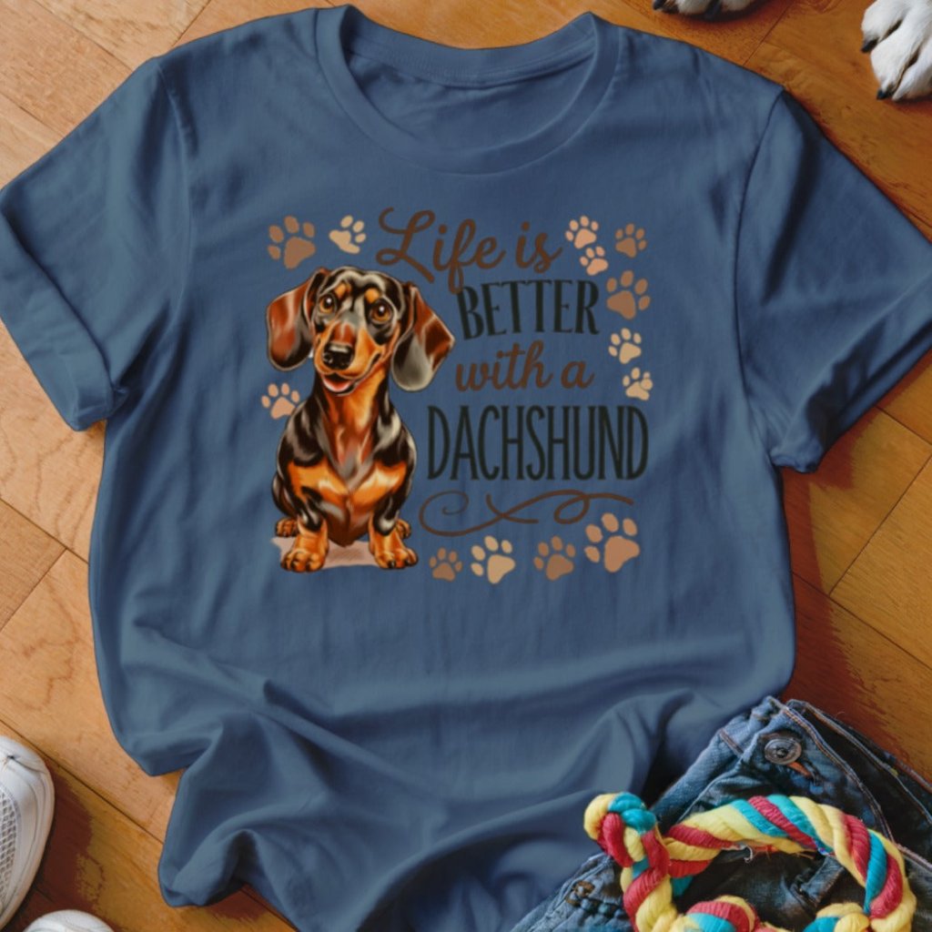 Life is Better With A Dachshund Shirt - The Pawsitive Initiative