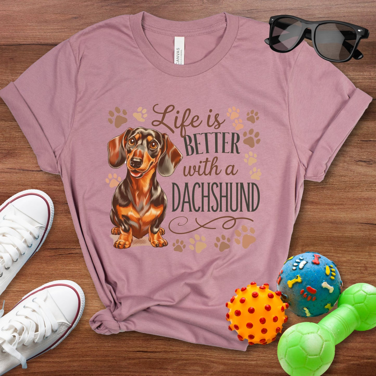 Life is Better With a Dachshund Shirt - The Pawsitive Initiative