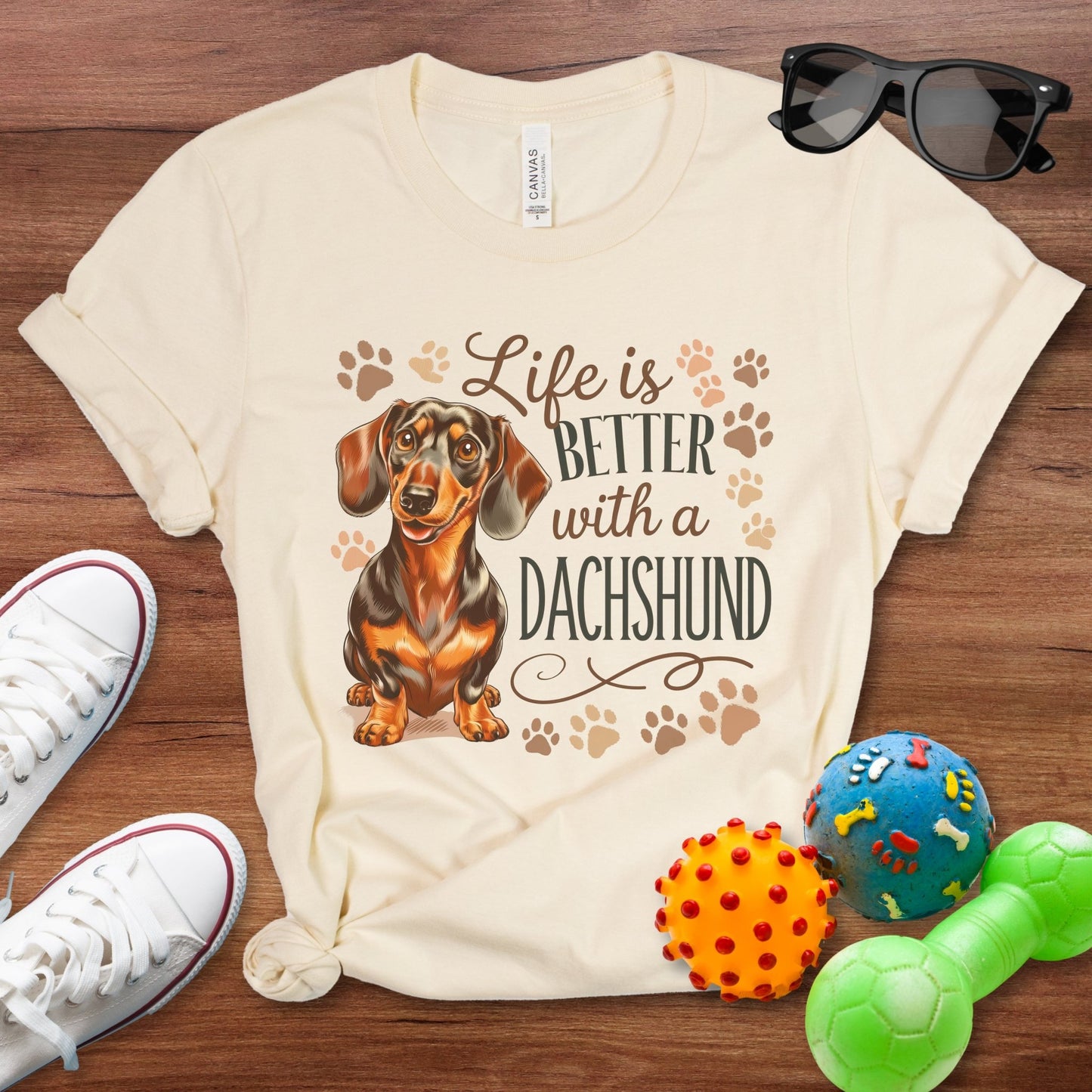 Life is Better With a Dachshund Shirt - The Pawsitive Initiative