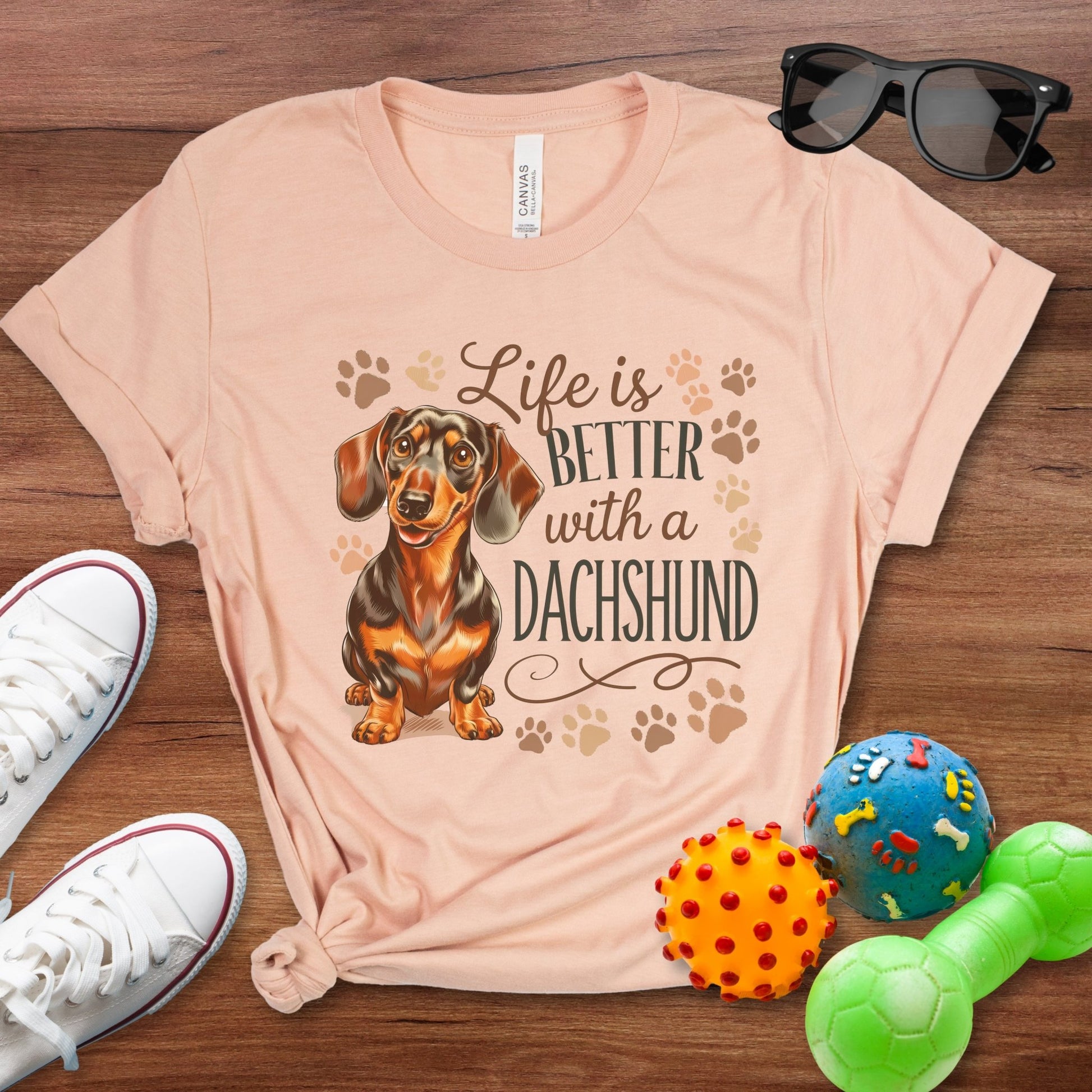 Life is Better With a Dachshund Shirt - The Pawsitive Initiative