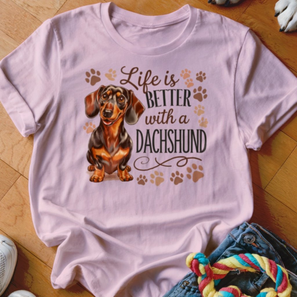 Life is Better With A Dachshund Shirt - The Pawsitive Initiative