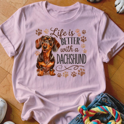 Life is Better With A Dachshund Shirt - The Pawsitive Initiative