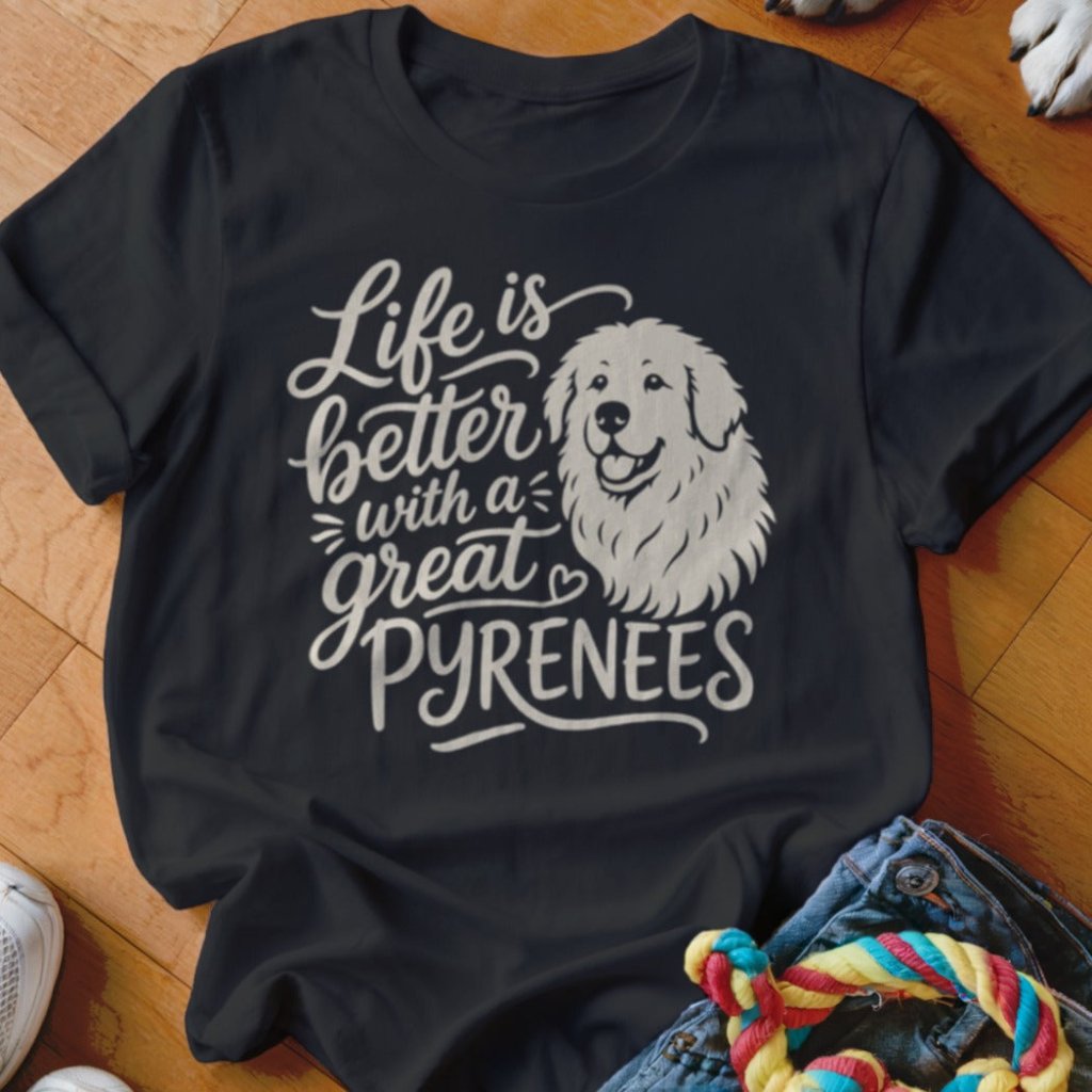Life is Better With a Great Pyrenees Shirt - The Pawsitive Initiative